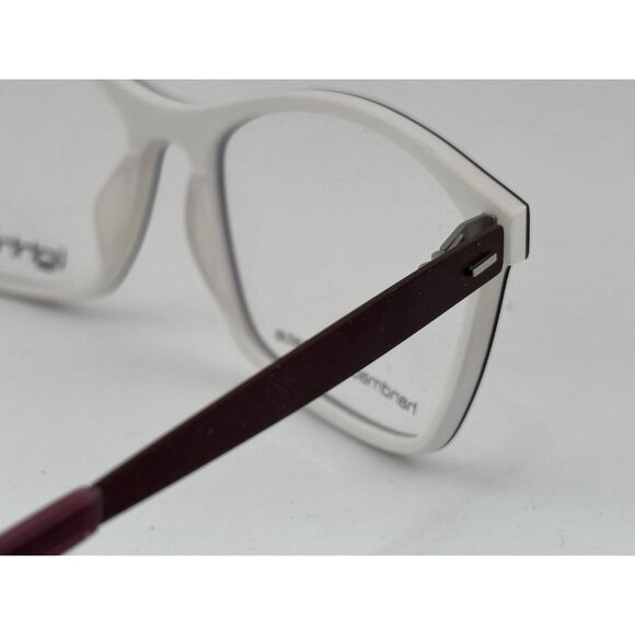 LIGHTEC - Morel France 7900L 55-16-135 PP 042 Red & White Eyeglass Frames - Picture 6 of 9